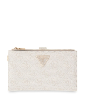 Πορτοφόλι GUESS Laurel Double Zip Organizer SWSG7459157 Εκρού