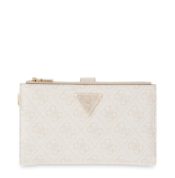 Πορτοφόλι GUESS Laurel Double Zip Organizer SWSG7459157 Εκρού