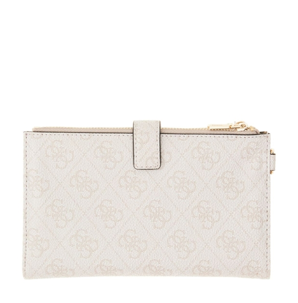 Πορτοφόλι GUESS Laurel Double Zip Organizer SWSG7459157 Εκρού