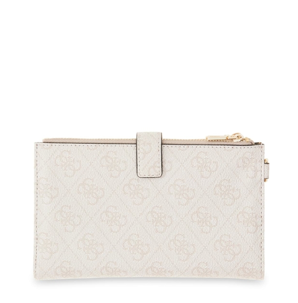 Πορτοφόλι GUESS Laurel Double Zip Organizer SWSG7459157 Εκρού