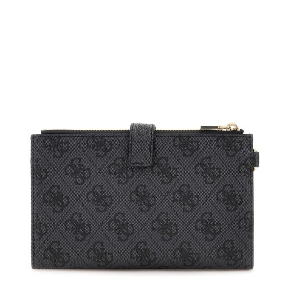 Πορτοφόλι GUESS Laurel Double Zip Organizer SWSG7459157 Ανθρακί