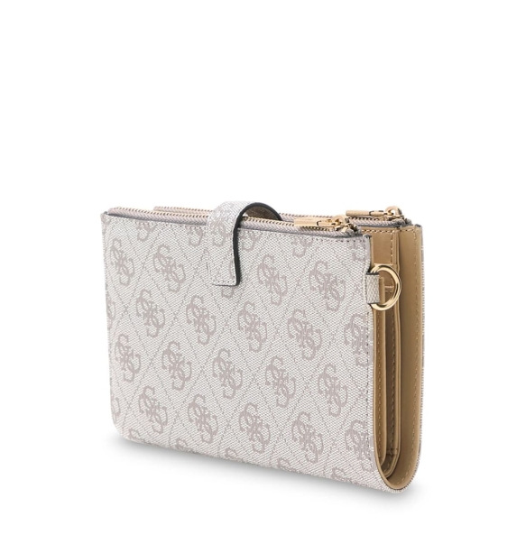 Πορτοφόλι GUESS Laurel Double Zip Organizer SWSG7459157 Μπεζ