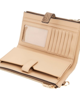 Πορτοφόλι GUESS Laurel Double Zip Organizer SWSG7459157 Μπεζ