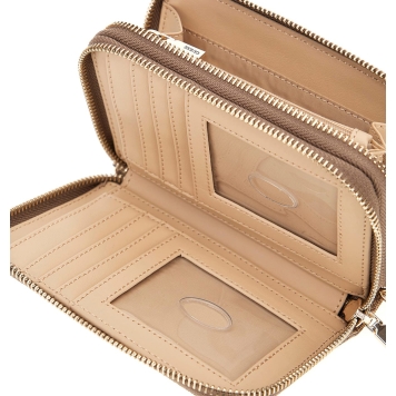 Πορτοφόλι GUESS Laurel Medium Double Zip SWSG7459164 Μπεζ