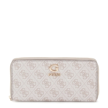 Πορτοφόλι GUESS Zamira Slg Large Zip Around SWSG9629146 Λευκό