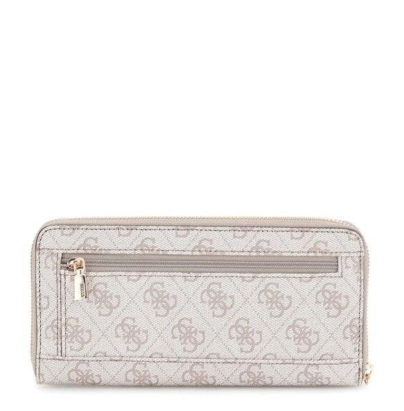 Πορτοφόλι GUESS Zamira Slg Large Zip Around SWSG9629146 Λευκό