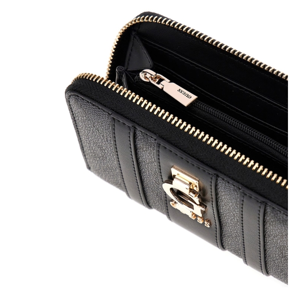 Πορτοφόλι GUESS Erenia Medium Zip Around SWSO7838140 Μαύρο Πορτοφόλι GUESS Erenia Medium Zip Around SWSO7838140 Μαύρο