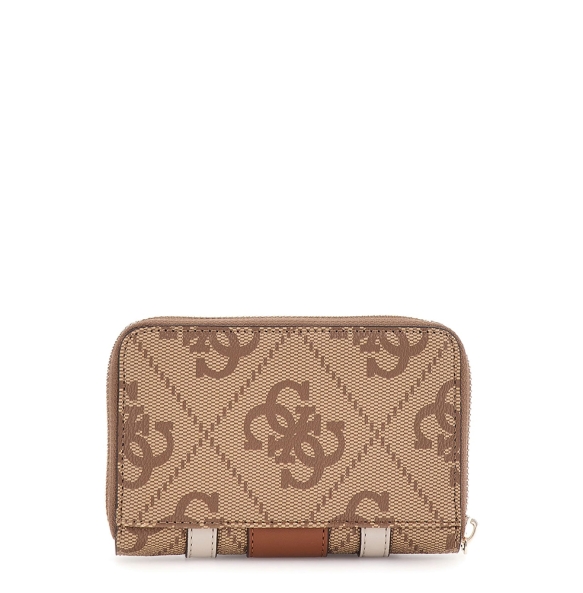 Πορτοφόλι GUESS Erenia Medium Zip Around SWSO7838140 Μπεζ