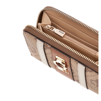 Πορτοφόλι GUESS Erenia Medium Zip Around SWSO7838140 Μπεζ