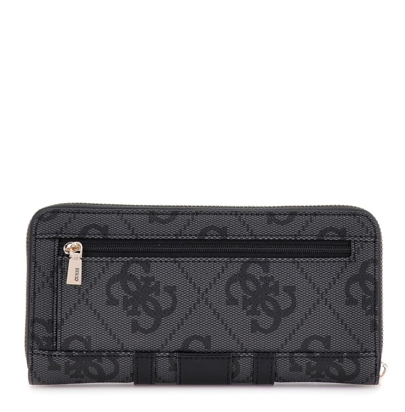 Πορτοφόλι GUESS Erenia Large Zip Around SWSO7838146 Μαύρο