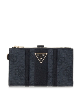 Πορτοφόλι GUESS Laurel Double Zip Organizer SWSS7459157 Μαύρο