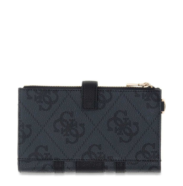 Πορτοφόλι GUESS Laurel Double Zip Organizer SWSS7459157 Μαύρο