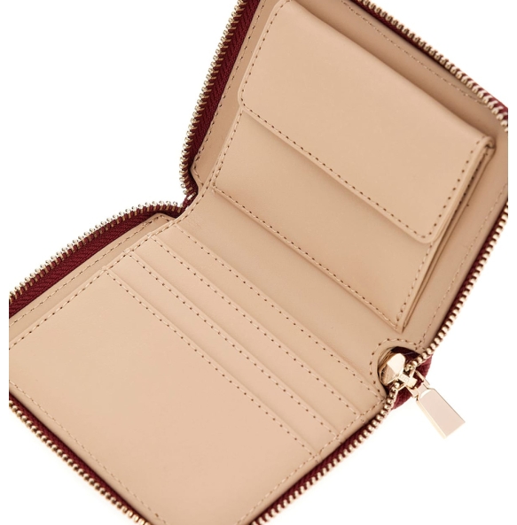 Πορτοφόλι GUESS Laurel Small Zip Around SWZG7459137 Κόκκινο