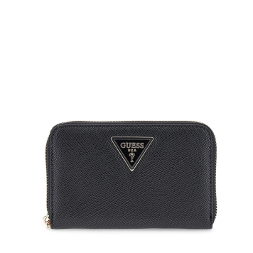 Πορτοφόλι GUESS Laurel Medium Zip Around SWZG7459140 Μαύρο