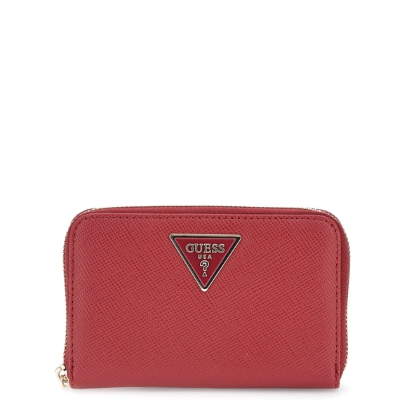 Πορτοφόλι GUESS Laurel Medium Zip Around SWZG7459140 Κόκκινο