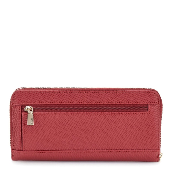 Πορτοφόλι GUESS Laurel Large Zip Around SWZG7459146 Κόκκινο