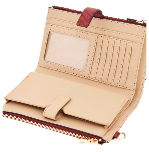 Πορτοφόλι GUESS Laurel Large Zip Around SWZG7459157 Κόκκινο Πορτοφόλι GUESS Laurel Large Zip Around SWZG7459157 Κόκκινο