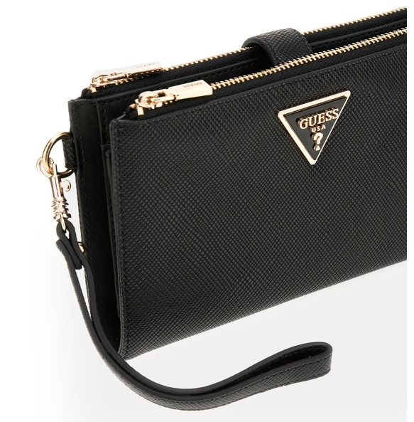 Πορτοφόλι - Τσαντάκι GUESS Laurel Double Zip SWZG8500157 Μαύρο