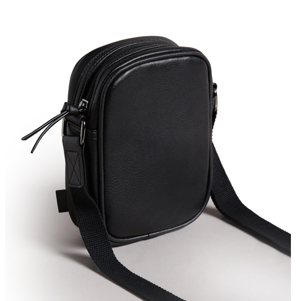 Τσάντα TED BAKER Evver Striped Mini Reporter 282561 Μαύρο