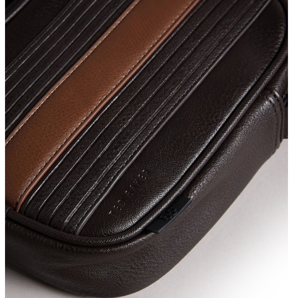 Τσάντα TED BAKER Evver Striped Mini Reporter 282561 Καφέ