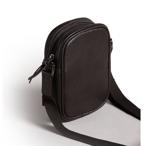 Τσάντα TED BAKER Evver Striped Mini Reporter 282561 Καφέ