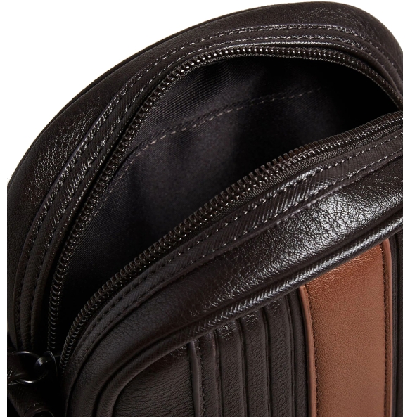 Τσάντα TED BAKER Evver Striped Mini Reporter 282561 Καφέ