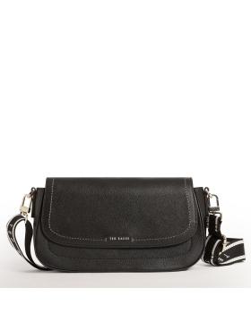 Τσάντα TED BAKER Louiize Webbing Leather Flapover Bag 283918 Μαύρο