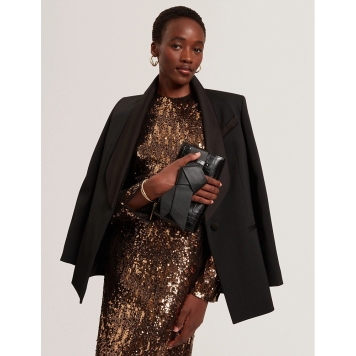 Τσάντα TED BAKER Jjosana Bow Clutch 281552 Μαύρο