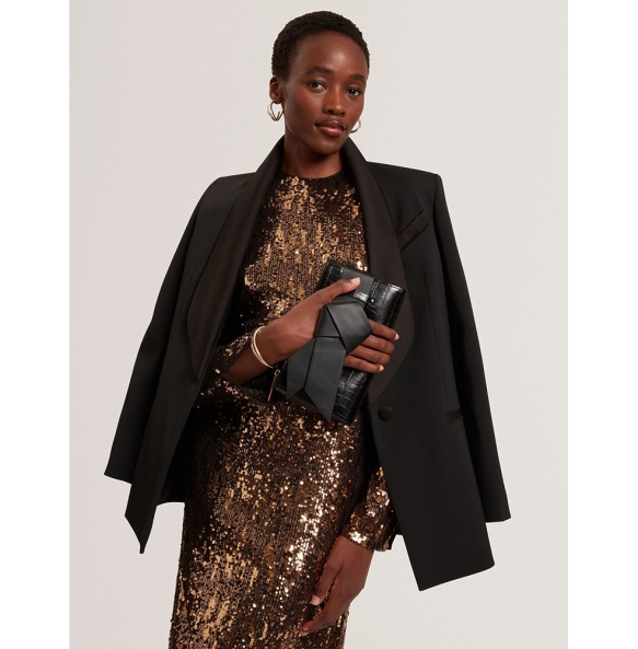 Τσάντα TED BAKER Jjosana Bow Clutch 281552 Μαύρο Τσάντα TED BAKER Jjosana Bow Clutch 281552 Μαύρο