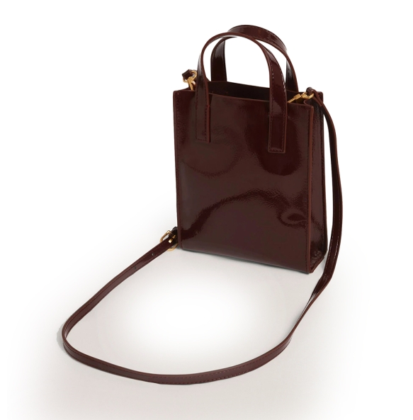 Τσάντα TED BAKER Roseem Crinkle Small Bag 281827 Μπορντό