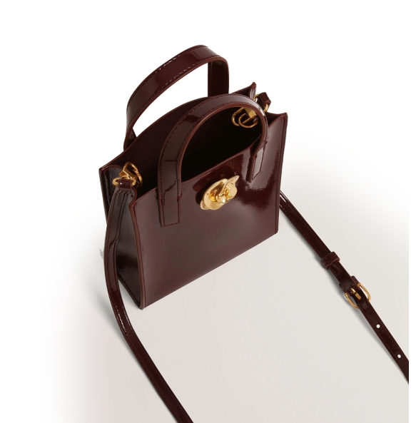 Τσάντα TED BAKER Roseem Crinkle Small Bag 281827 Μπορντό