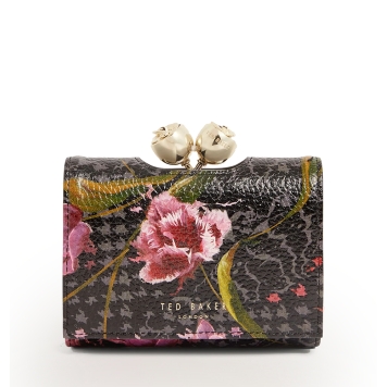 Πορτοφόλι TED BAKER Tulna Floral Bobble 282294 Μαύρο