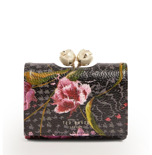 Πορτοφόλι TED BAKER Tulna Floral Bobble 282294 Μαύρο