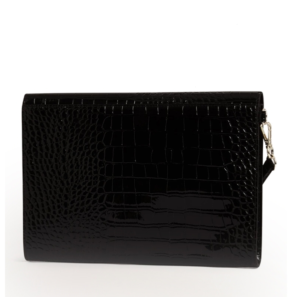 Φάκελος TED BAKER Wesslie Croc Envelope Pouch 282510 Μαύρο