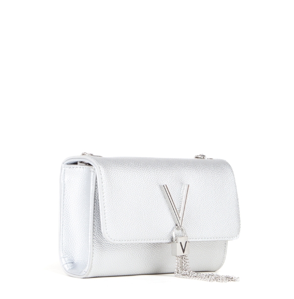 Τσάντα VALENTINO Divina VBS1R403G Ασημί Τσάντα VALENTINO Divina VBS1R403G Ασημί