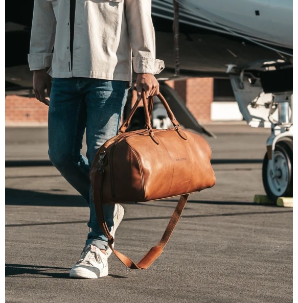 Δερμάτινο Weekender THE CHESTERFIELD BRAND William C20.0004 43lt Ταμπά