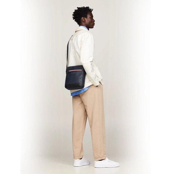 Τσάντα TOMMY HILFIGER 12199 TH Essential Reporter Μπλε
