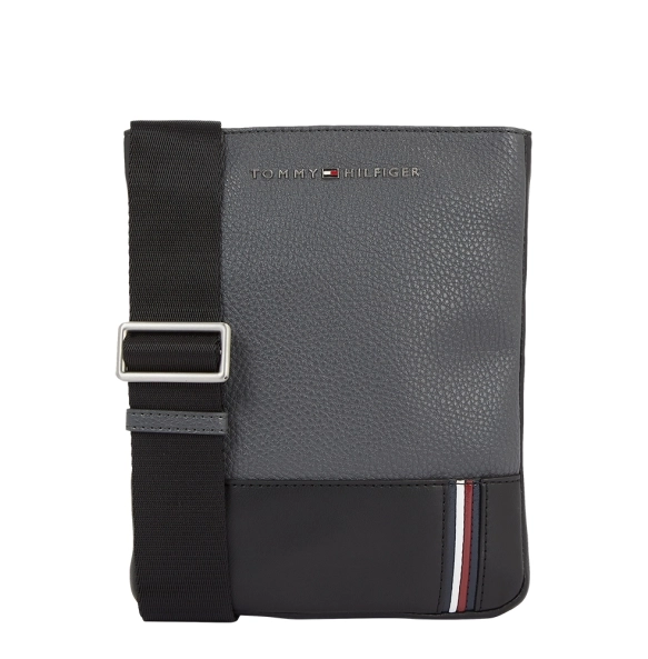 Τσάντα TOMMY HILFIGER 12450 TH Central Flat Γκρι
