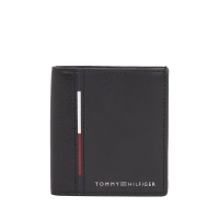 Πορτοφόλι TOMMY HILFIGER ΤΗ Casual Leather Trifold 12761 Μαύρο