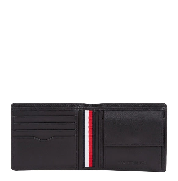 Πορτοφόλι TOMMY HILFIGER TH Business Leather Bifold 13044 Μαύρο