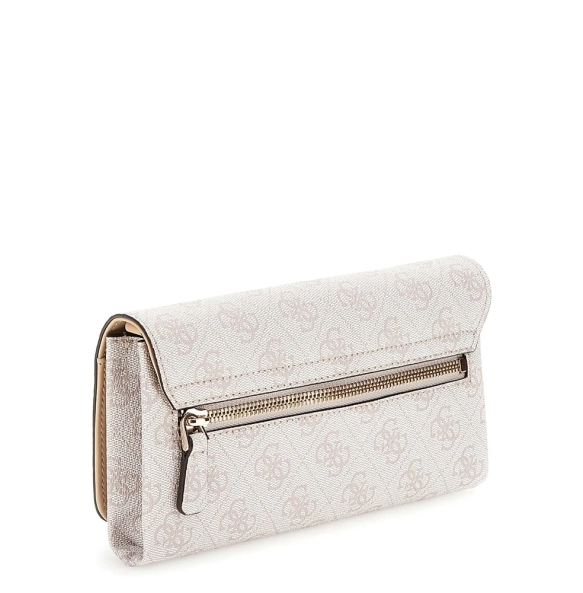 Τσάντα GUESS Noelle xBody Organizer Flap HWBD7879750 Λευκό