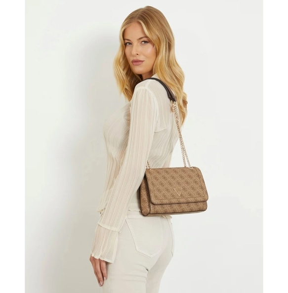 Τσάντα GUESS Noelle HWBG7879210 Μπεζ