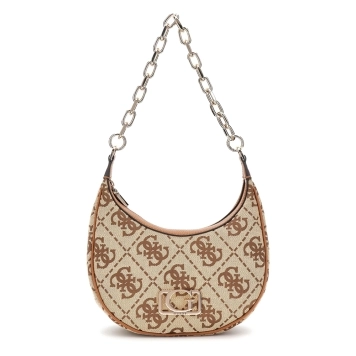 Τσάντα GUESS Circe Hobo HWJO9642010 Μπεζ