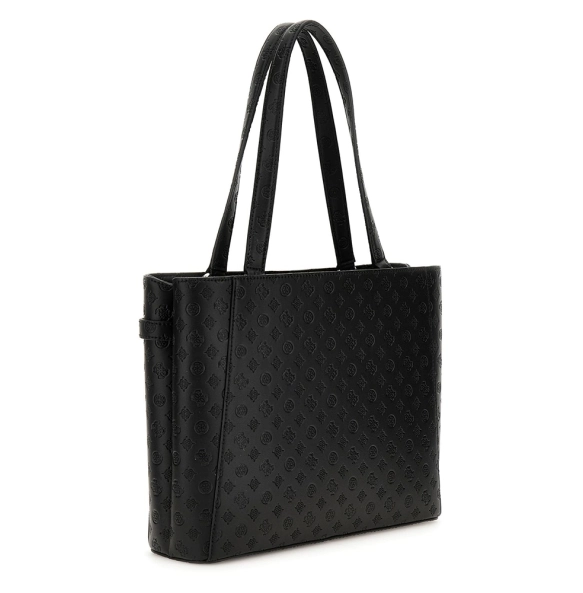 Τσάντα GUESS Arlena Logo Noel HWPG9336250 Μαύρο