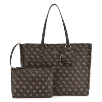 Τσάντα GUESS Power Play Large Tote HWQG9006240 Καφέ