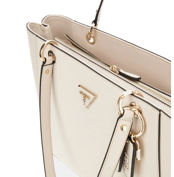 Τσάντα GUESS Noelle Noel Tote HWZG7879250 Μπεζ