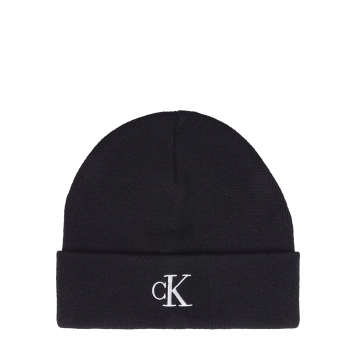 Σκουφάκι Calvin Klein Monogram Embro Beanie 12145 Μαύρο