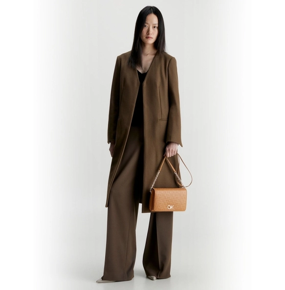 Τσάντα CALVIN KLEIN Re-Lock 11061 Καφέ