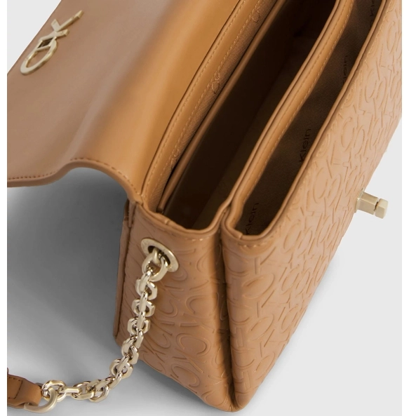 Τσάντα CALVIN KLEIN Re-Lock 11061 Καφέ