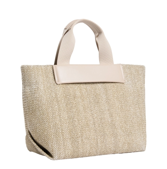 Τσάντα CALVIN KLEIN CK Raffia Small Tote Crossbody 13026 Μπεζ